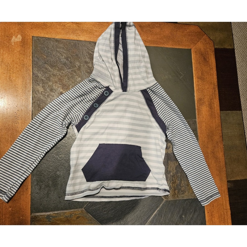 Tommy Bahama Boys 4T Striped Hoodie Front Pocket Casual